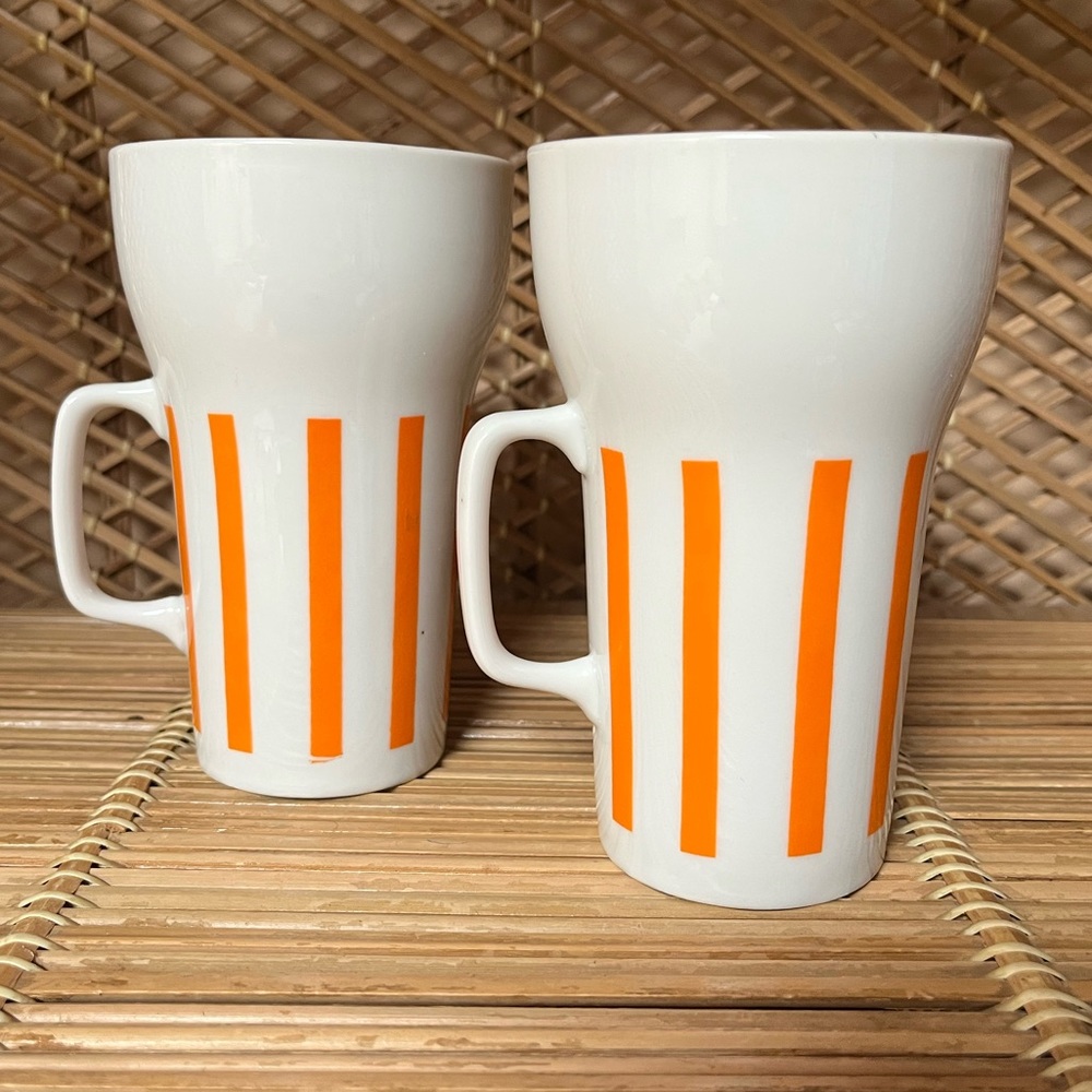 Tackett Schmid Orange Stripe 5.25" Mug Cup